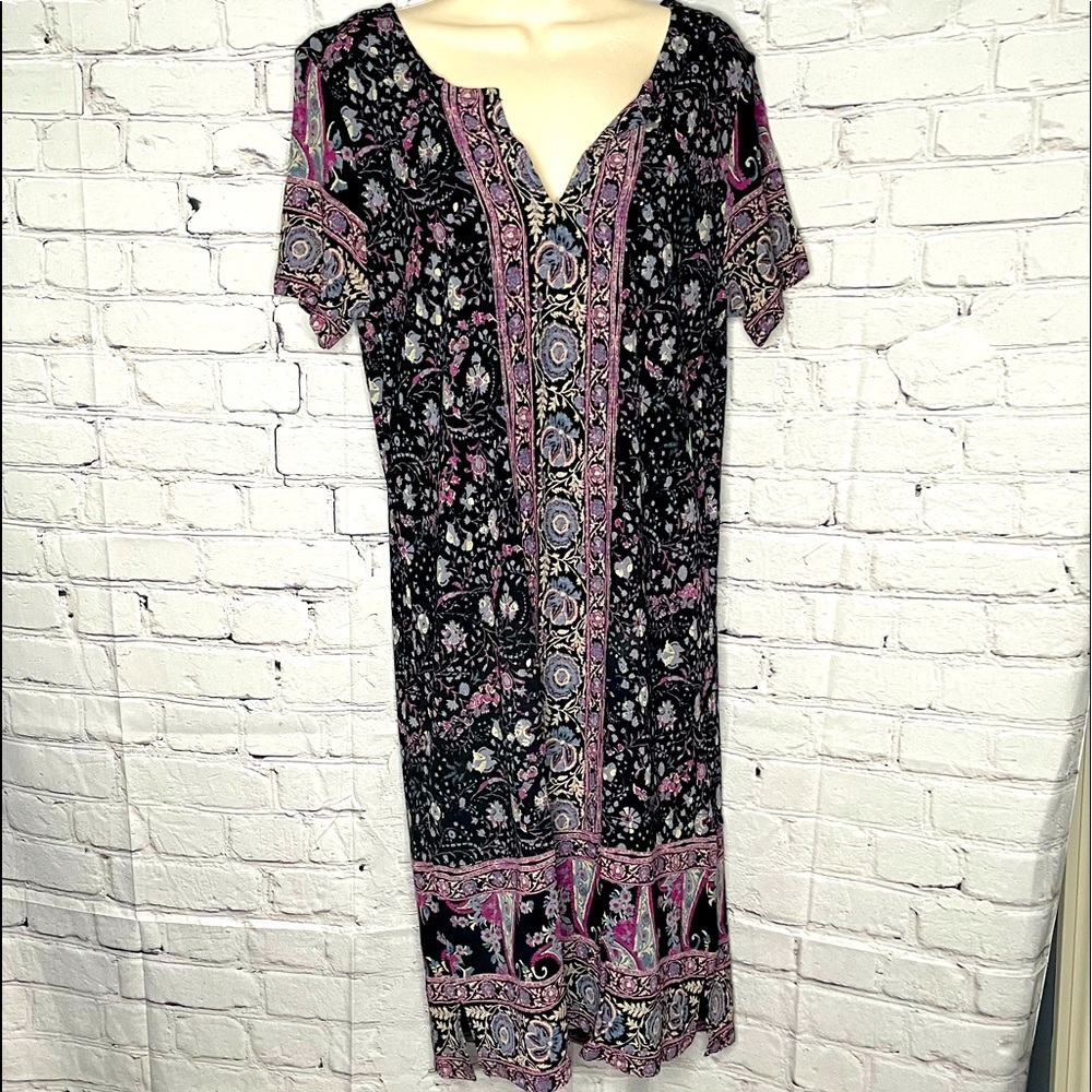 Black Floral Lucky Brand Dress !!